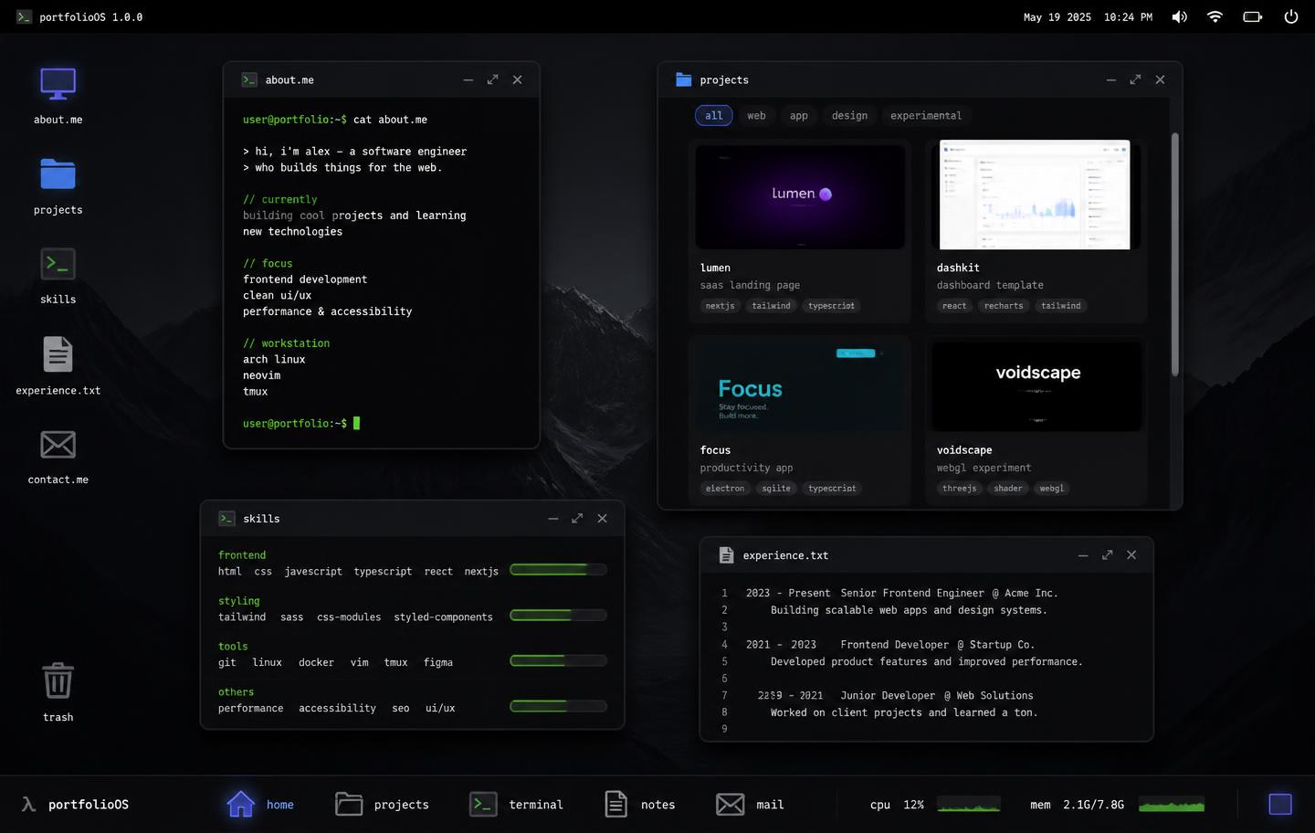 Datum preview